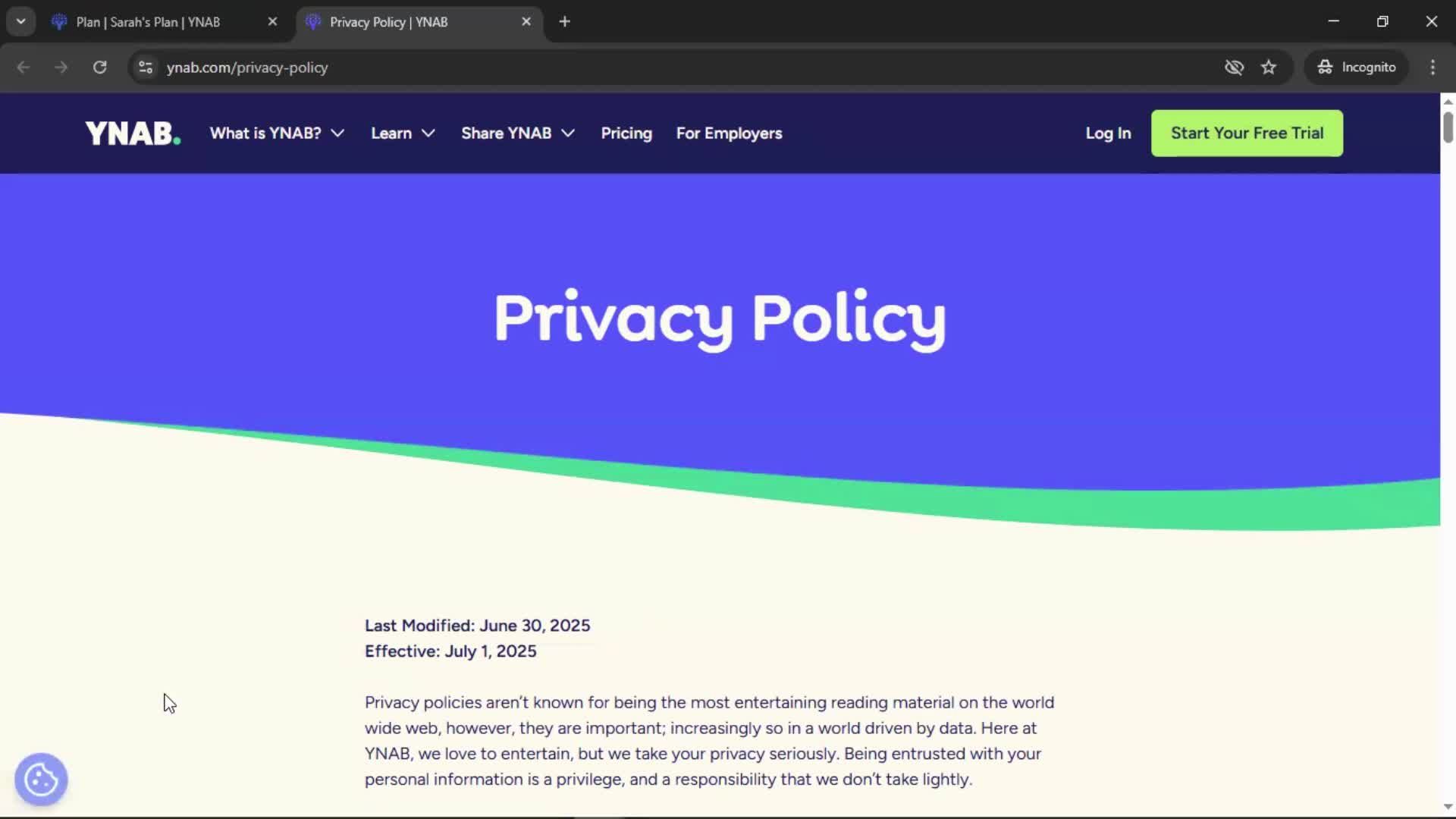General browsing screenshot