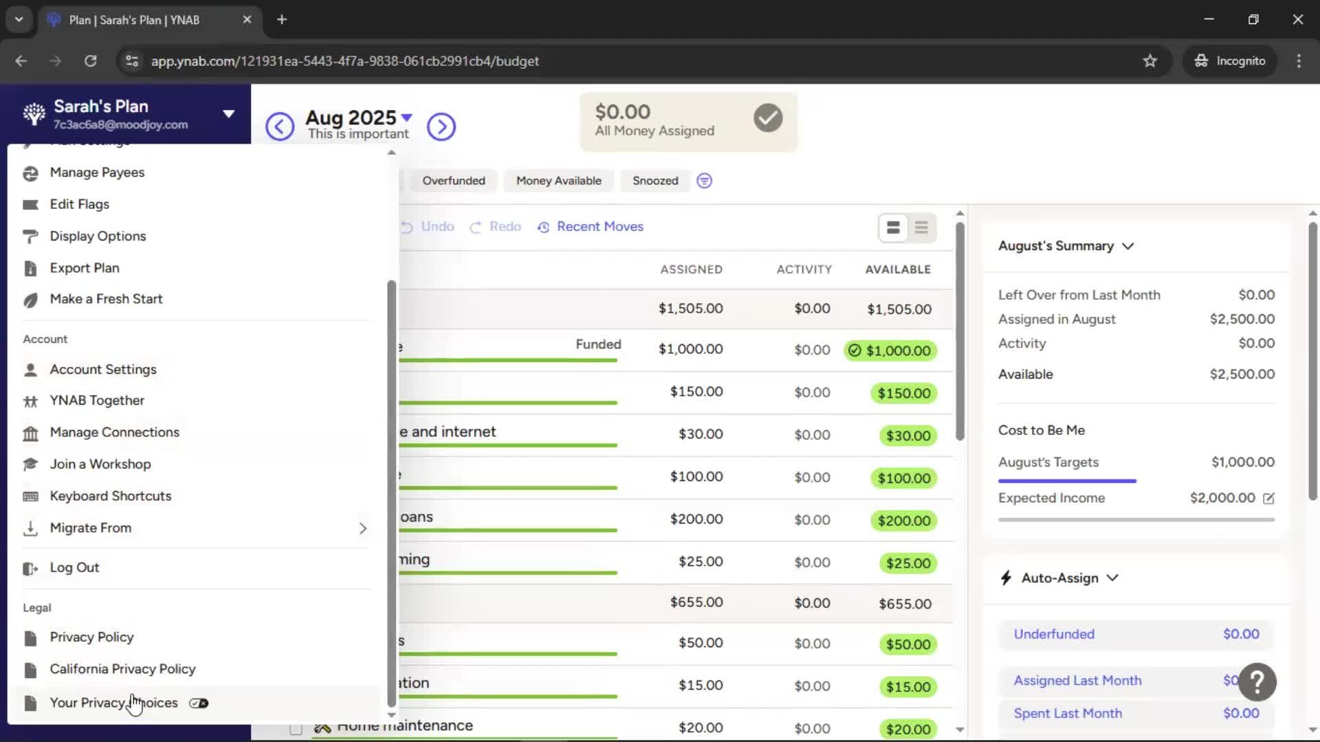 General browsing screenshot