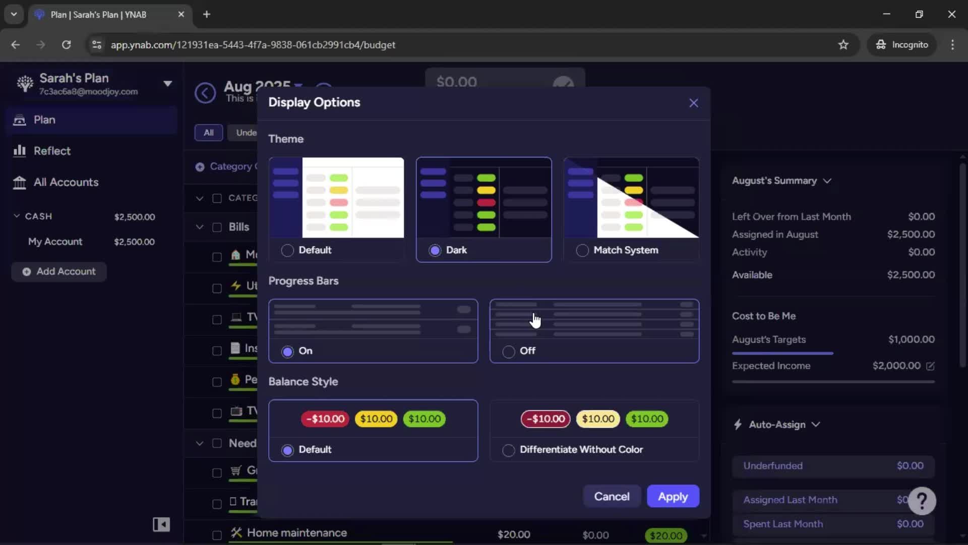 General browsing screenshot