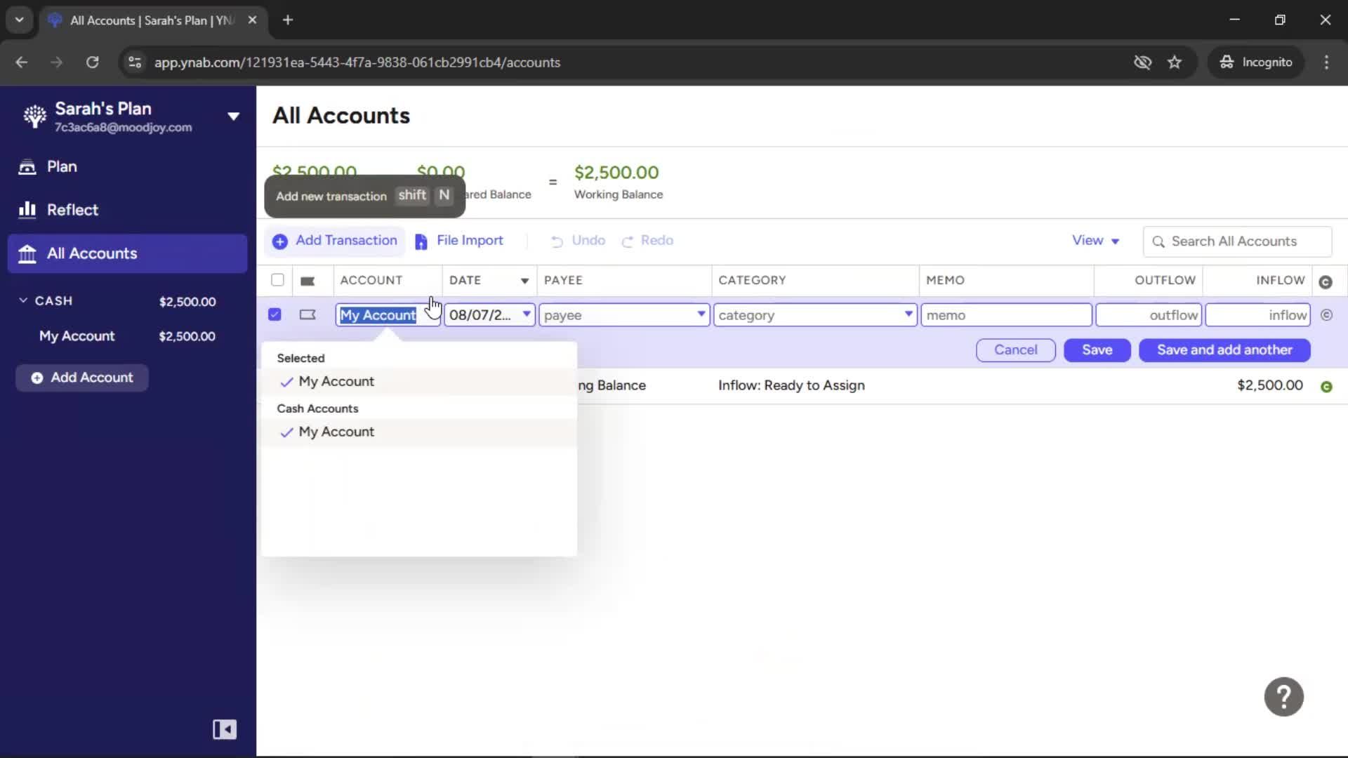 General browsing screenshot