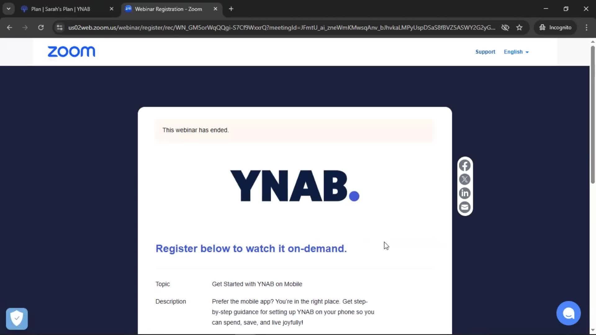 General browsing screenshot