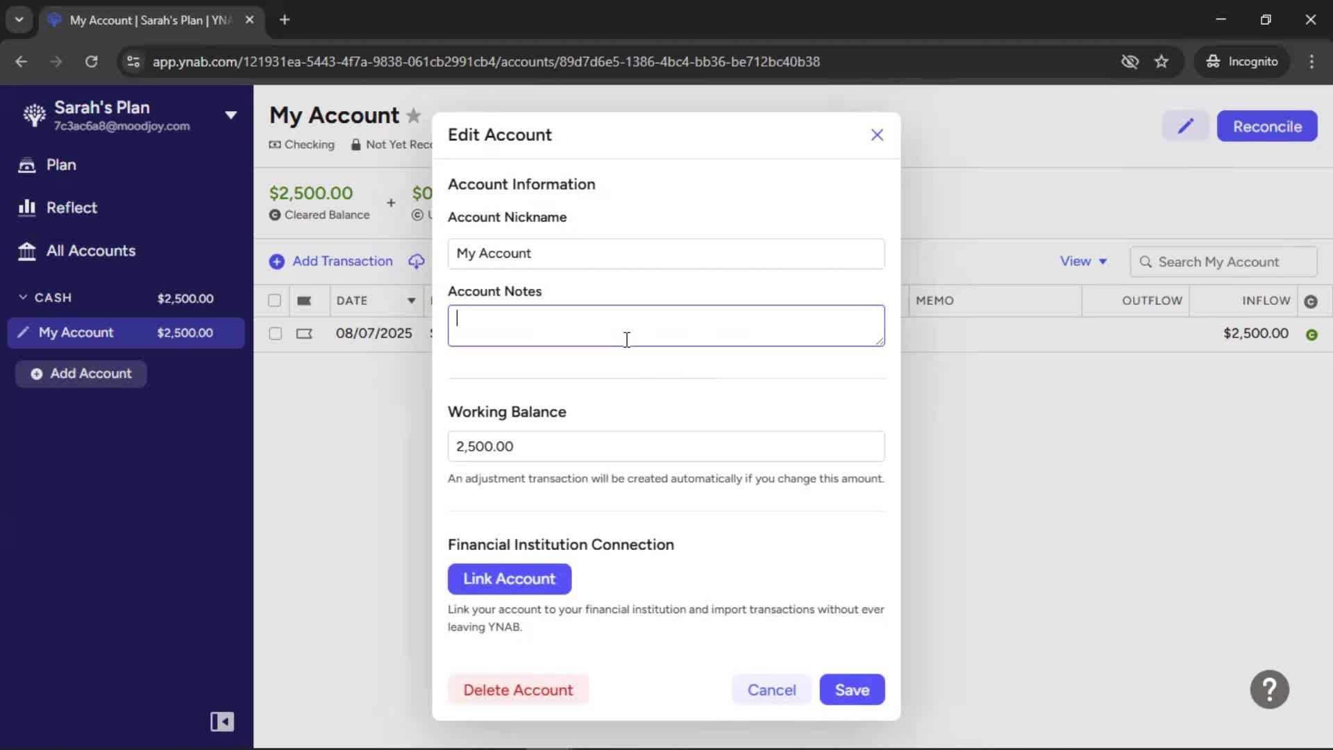General browsing screenshot