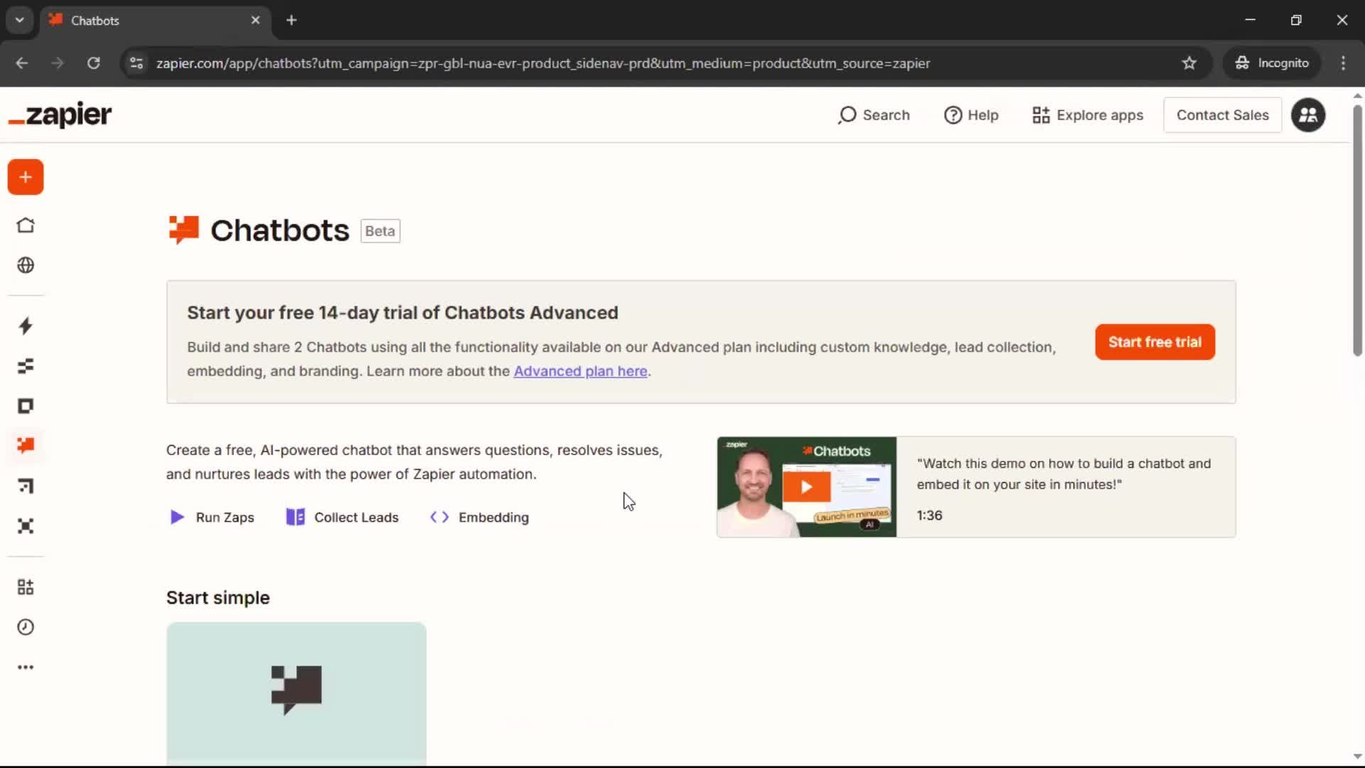 General browsing screenshot
