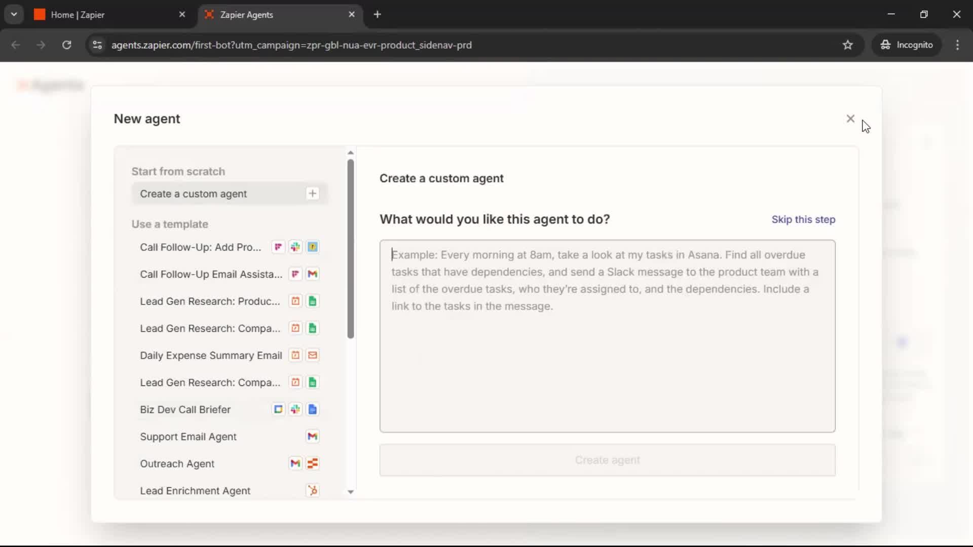 General browsing screenshot