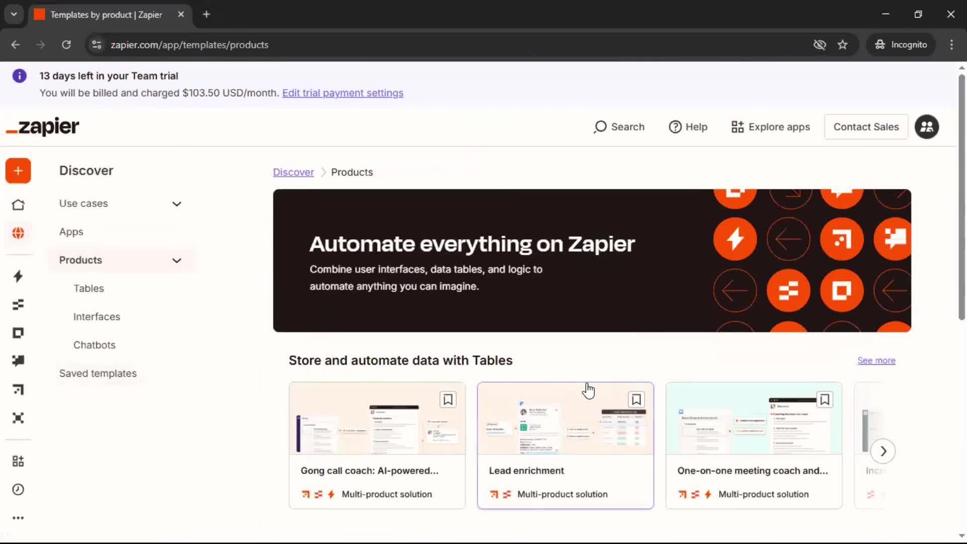 General browsing screenshot