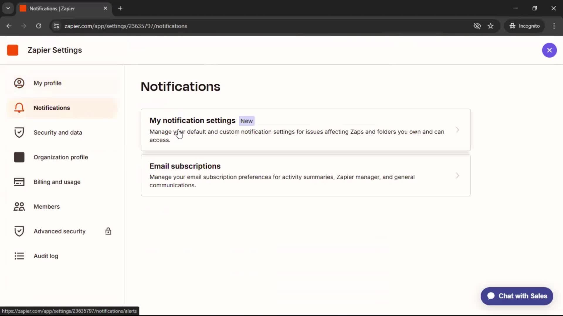 General browsing screenshot