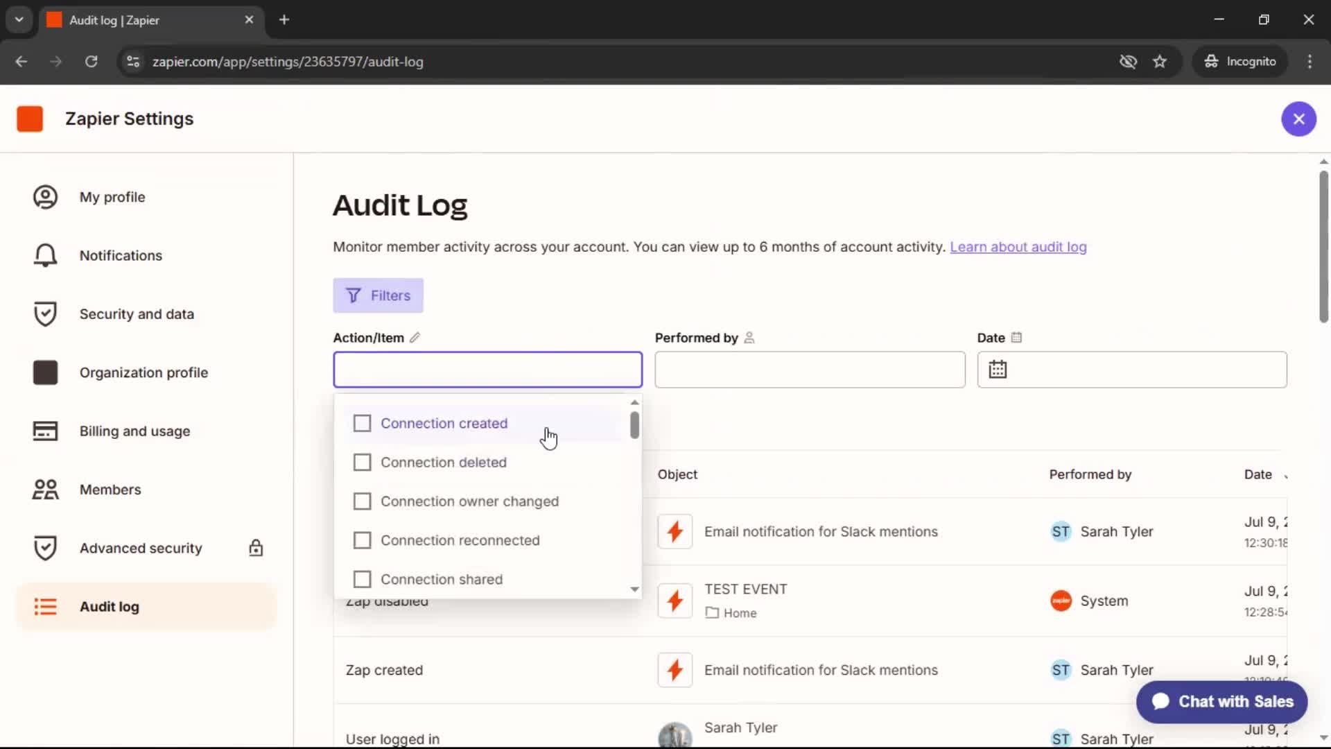 General browsing screenshot