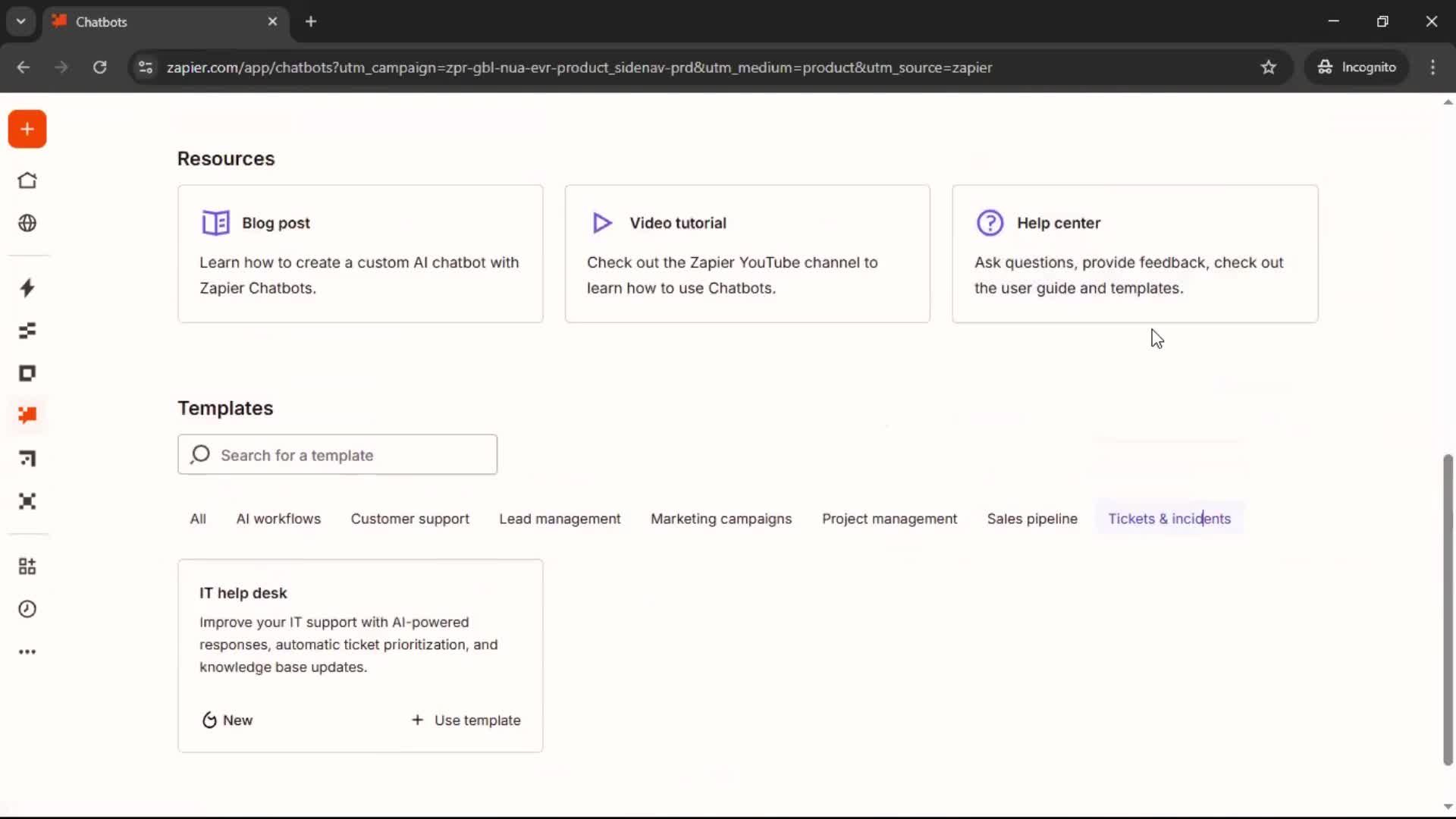 General browsing screenshot