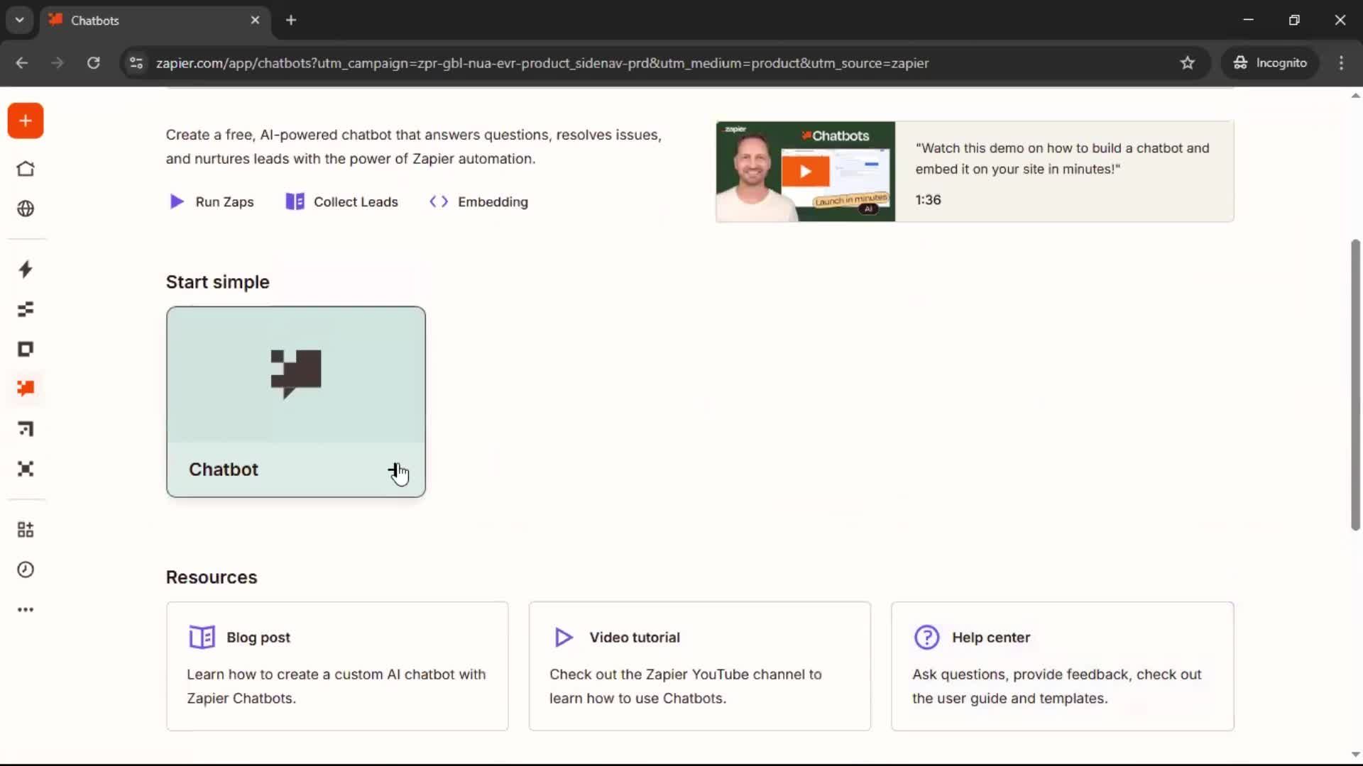 General browsing screenshot