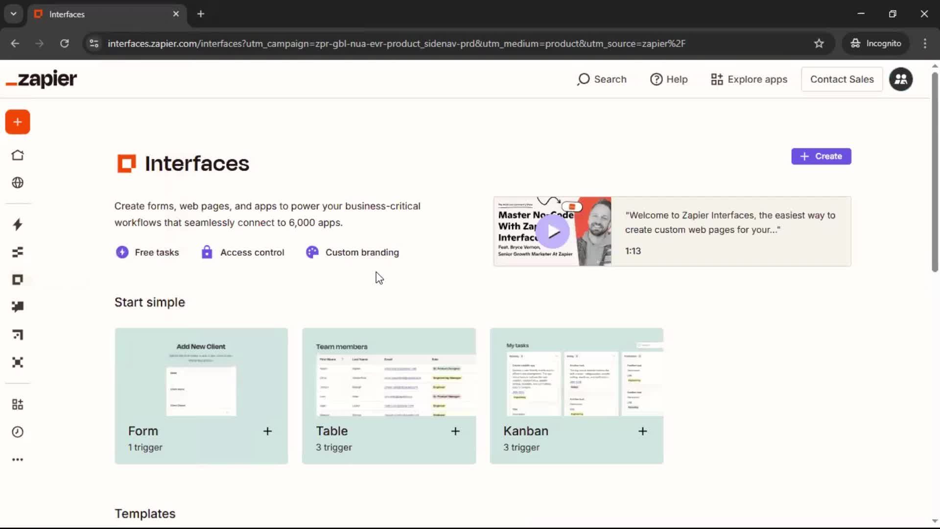 General browsing screenshot