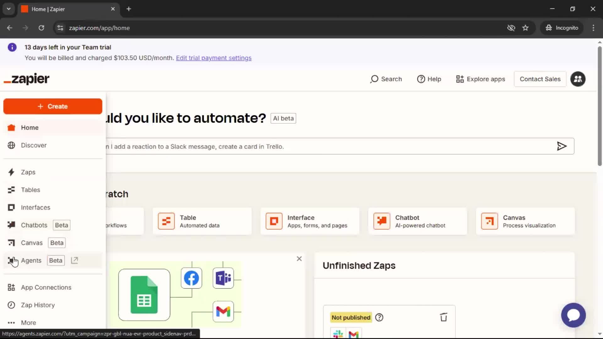 General browsing screenshot