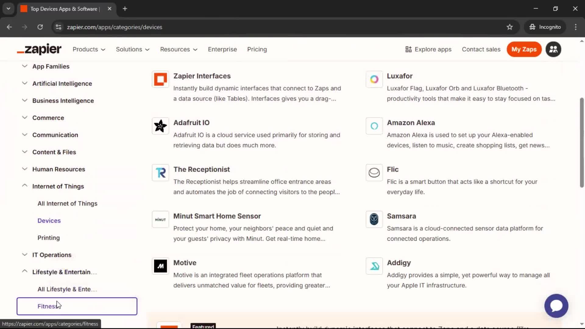 General browsing screenshot
