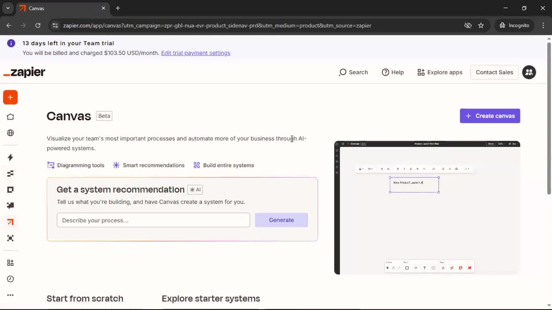 General browsing screenshot