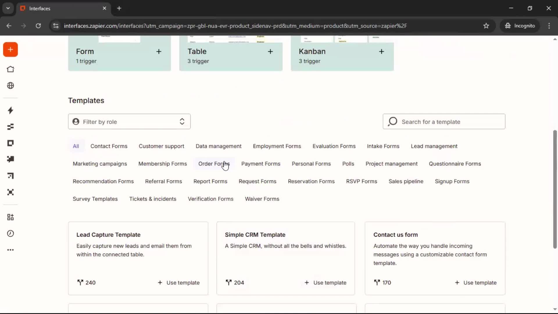 General browsing screenshot