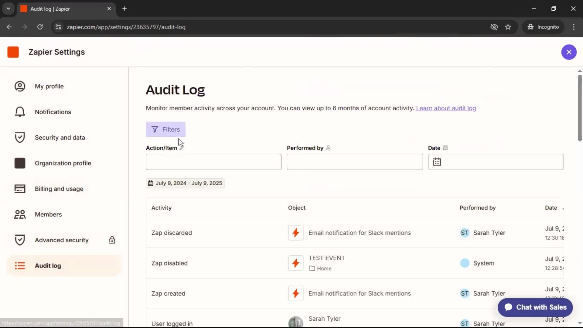 General browsing screenshot
