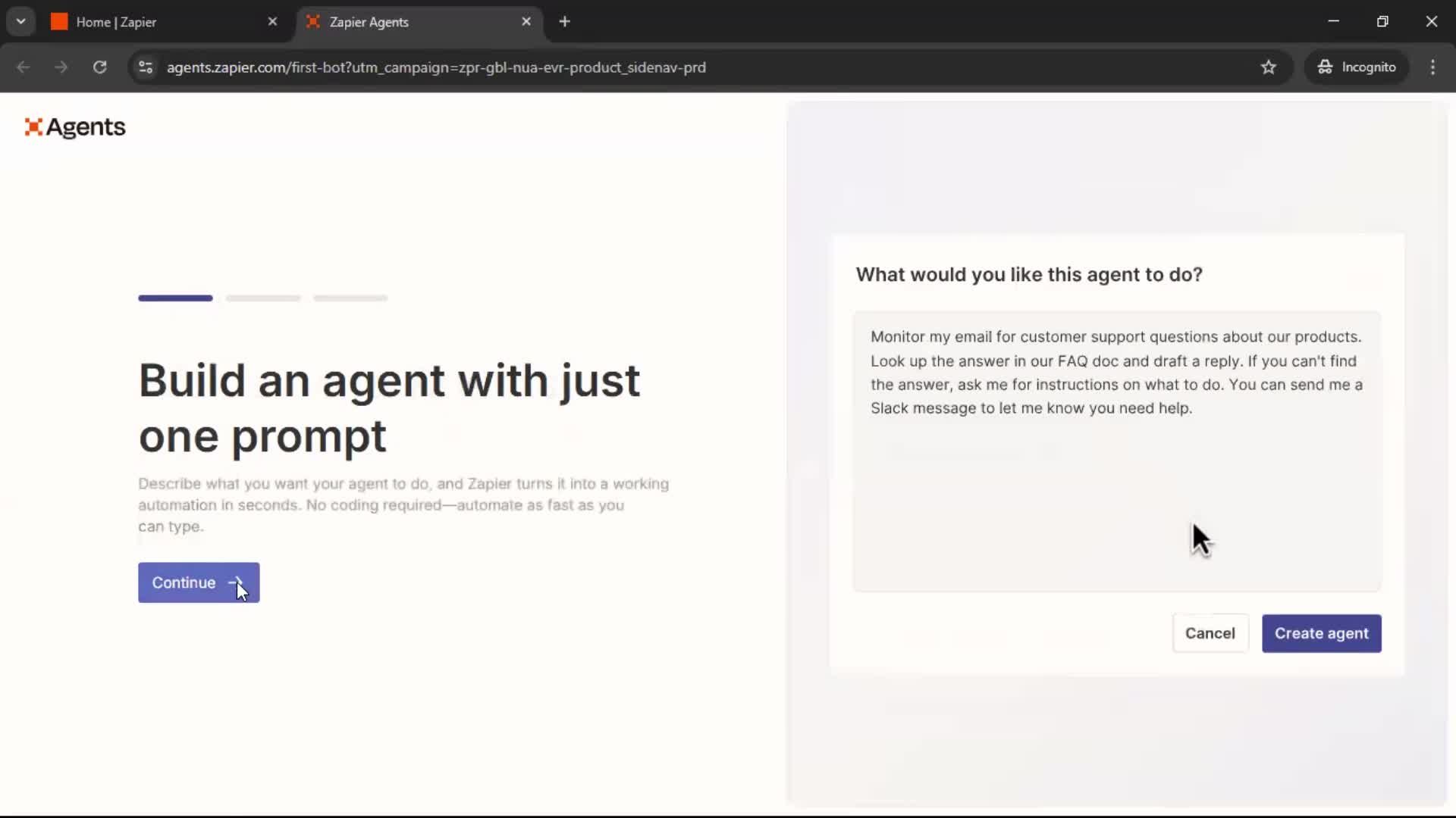 General browsing screenshot