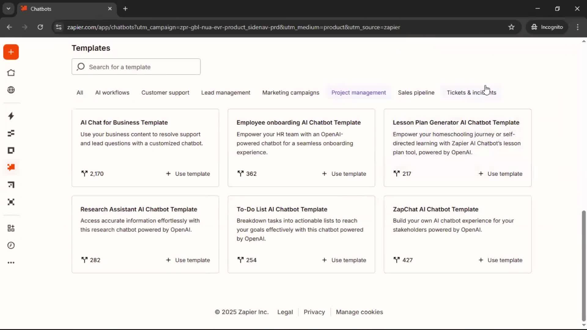 General browsing screenshot