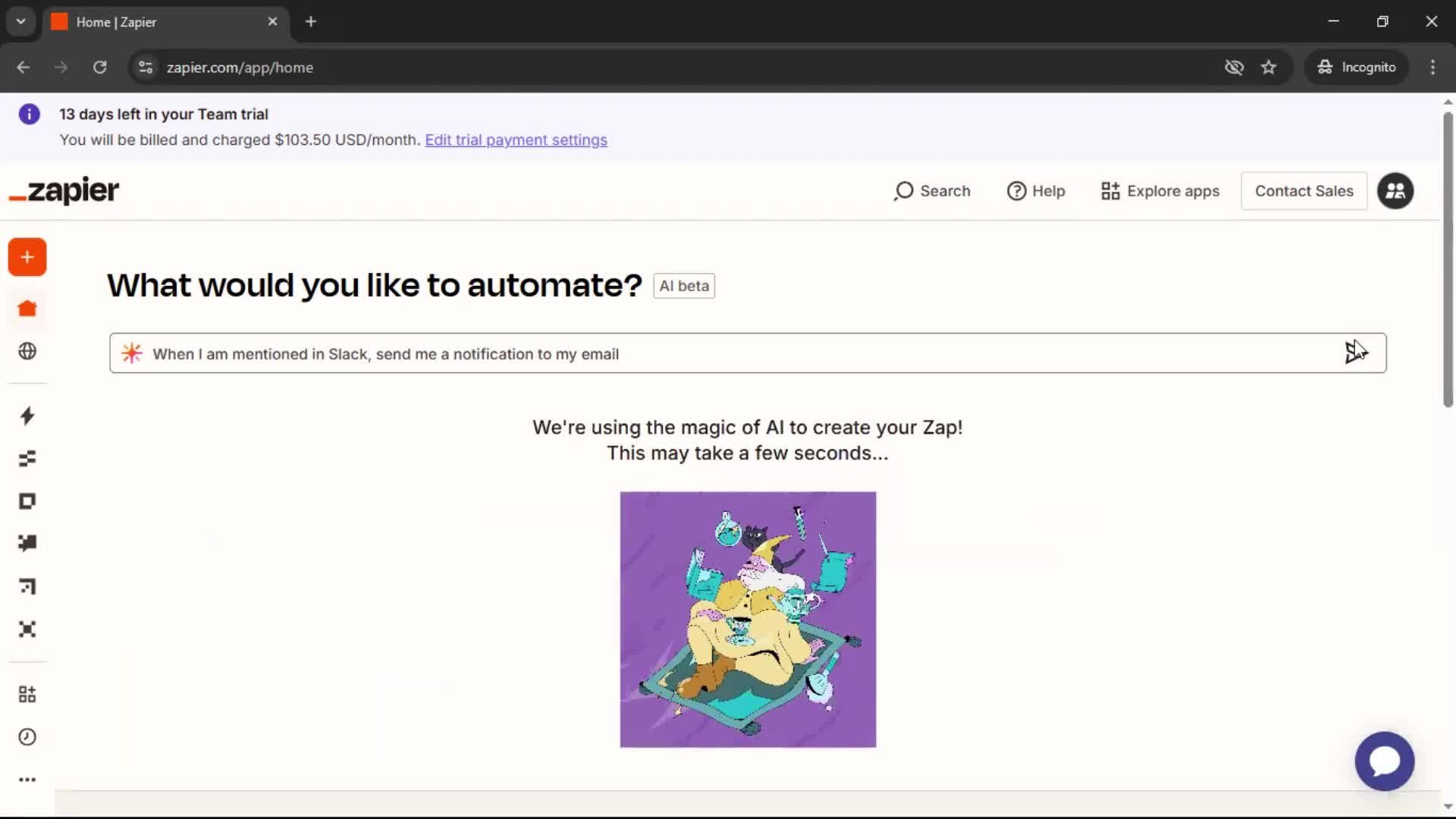 General browsing screenshot