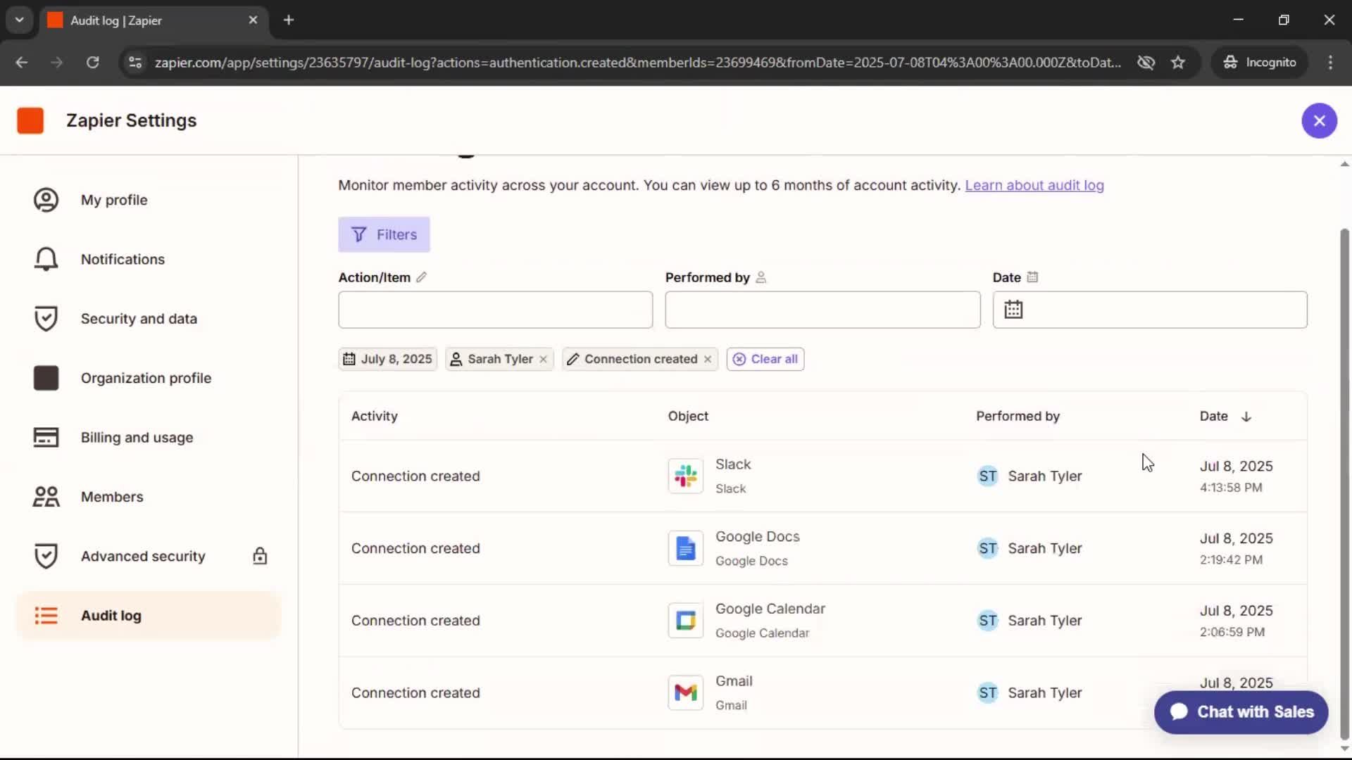 General browsing screenshot