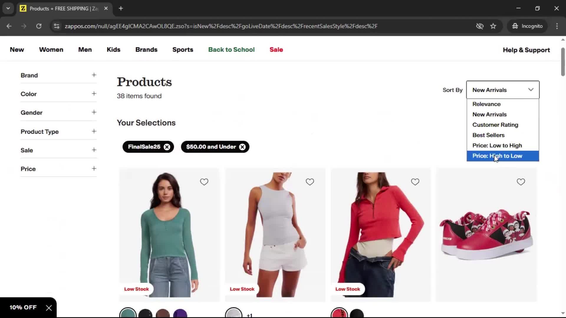 General browsing screenshot