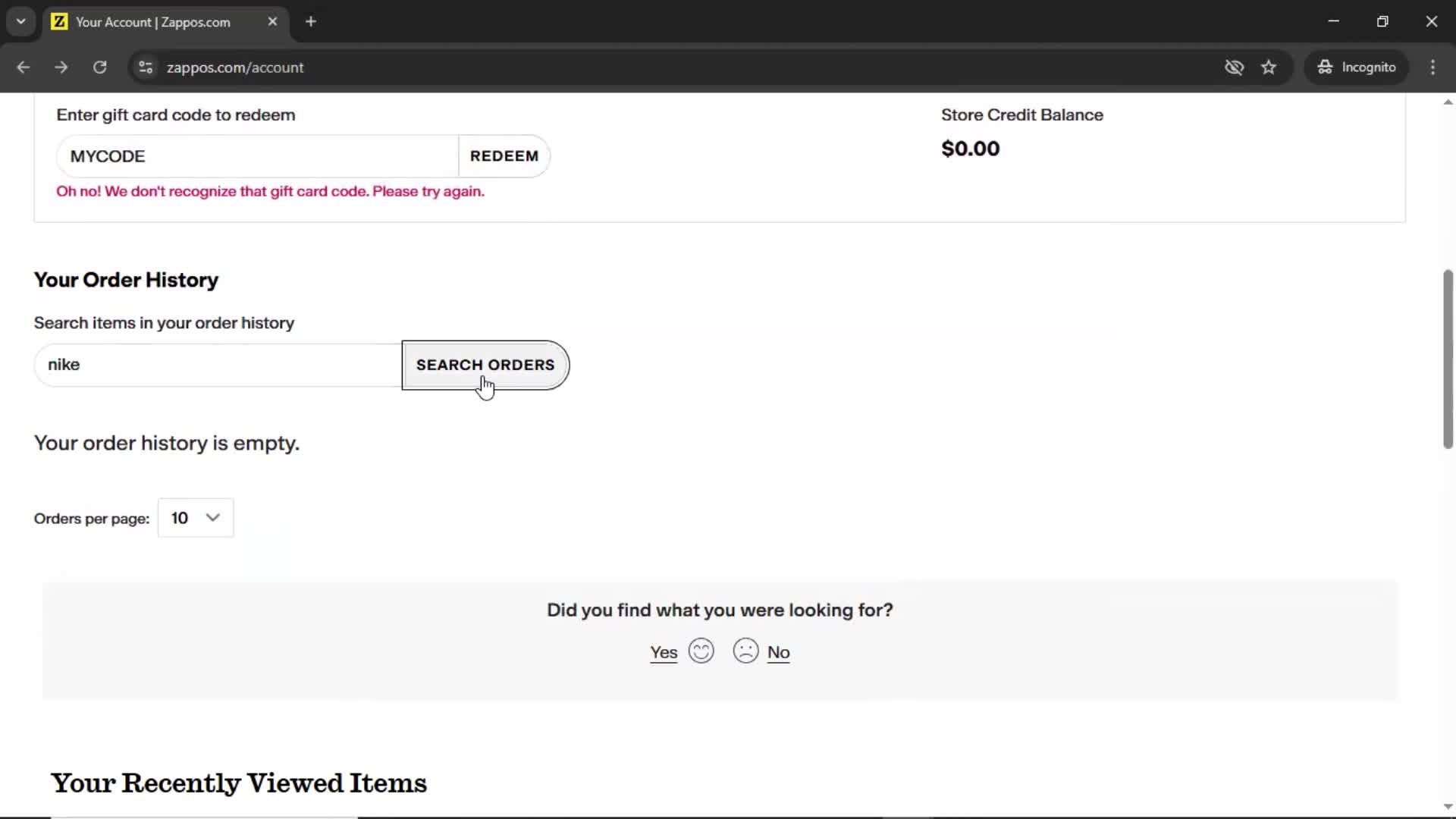General browsing screenshot