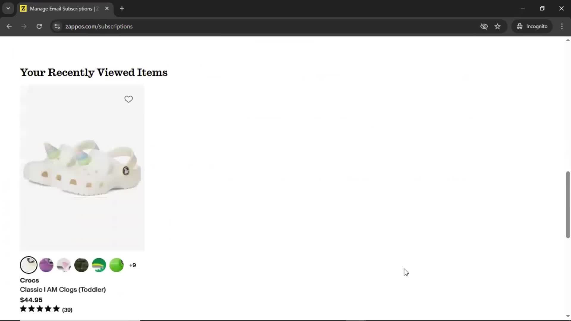 General browsing screenshot