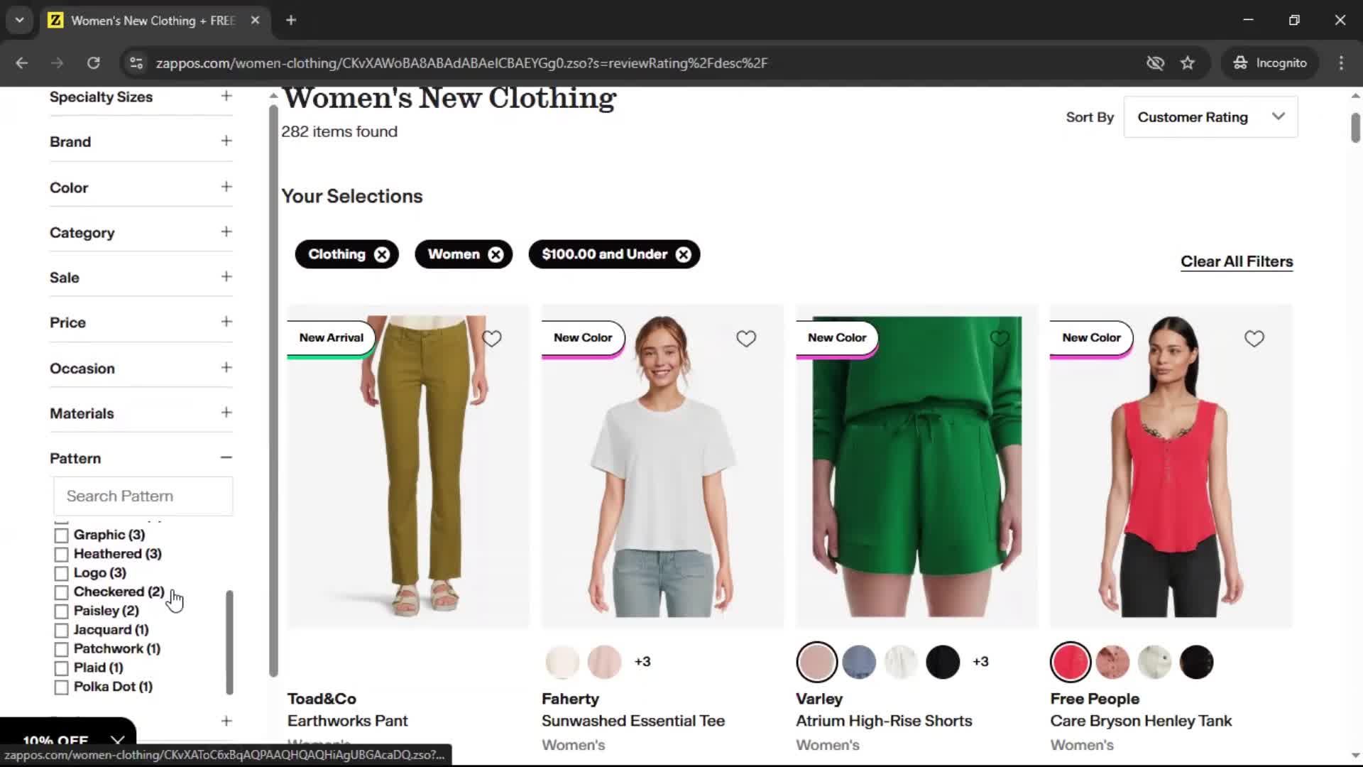 General browsing screenshot