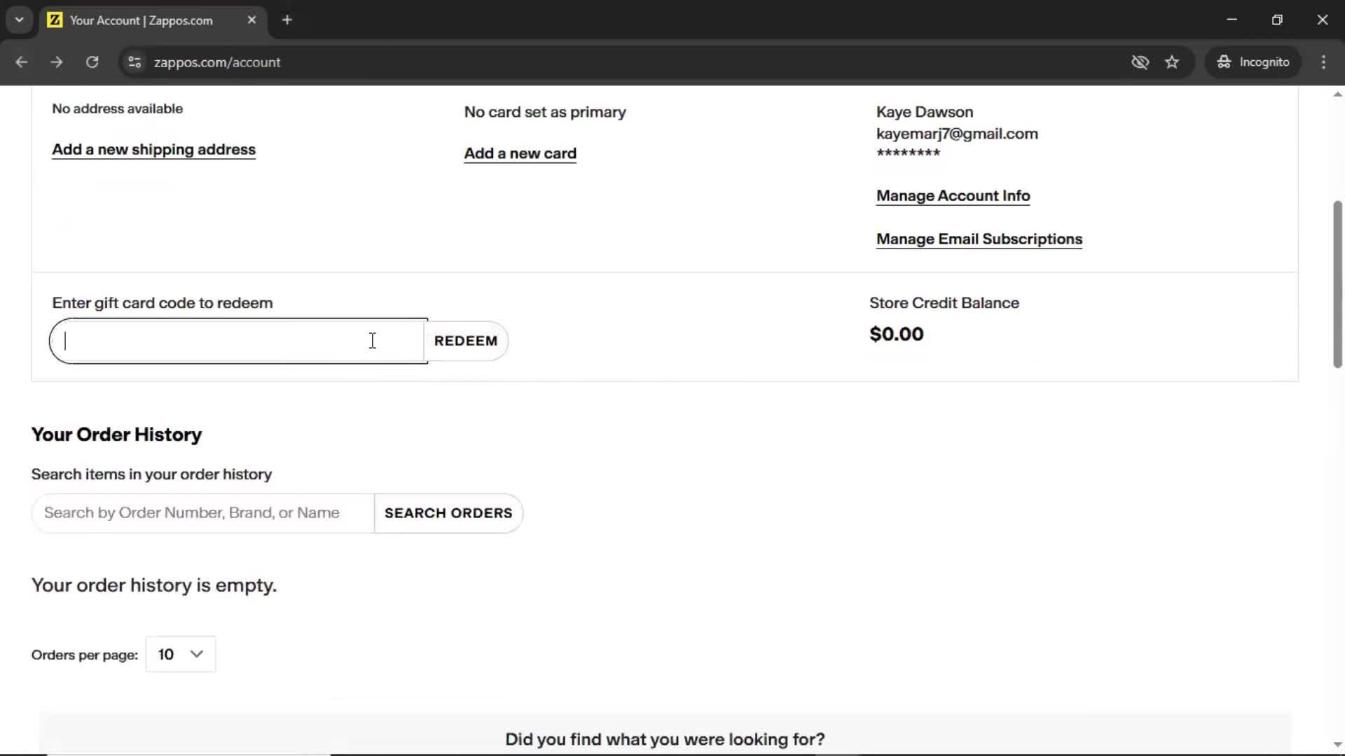 General browsing screenshot