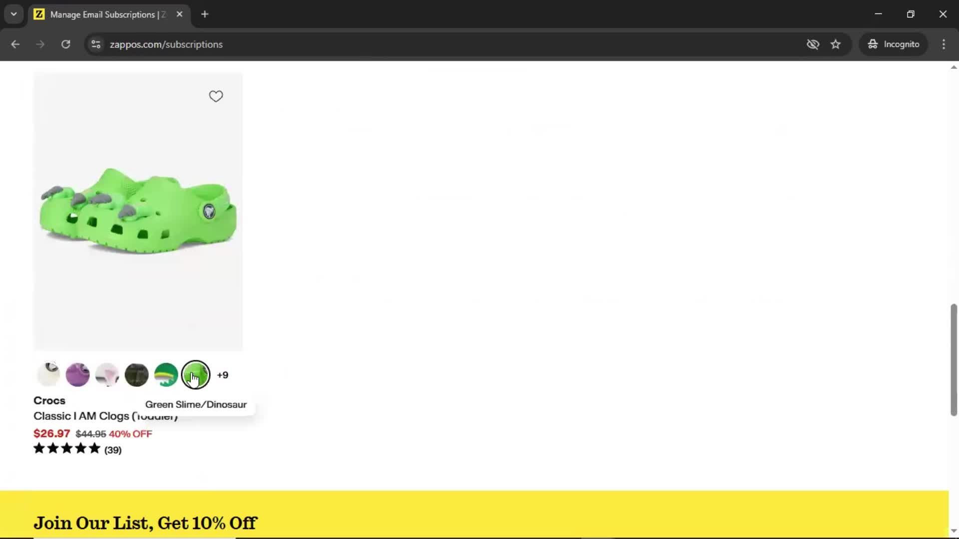 General browsing screenshot