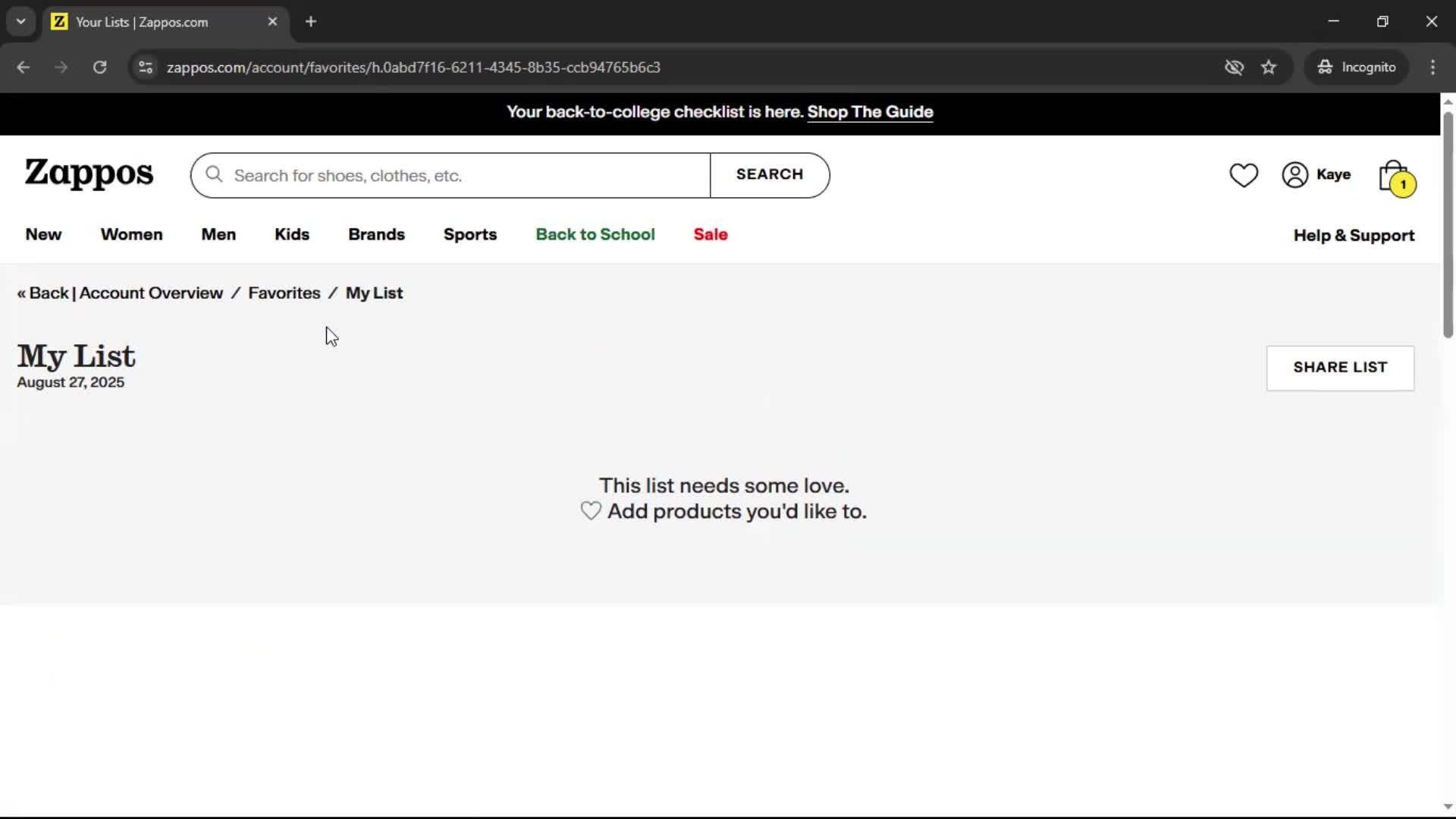General browsing screenshot