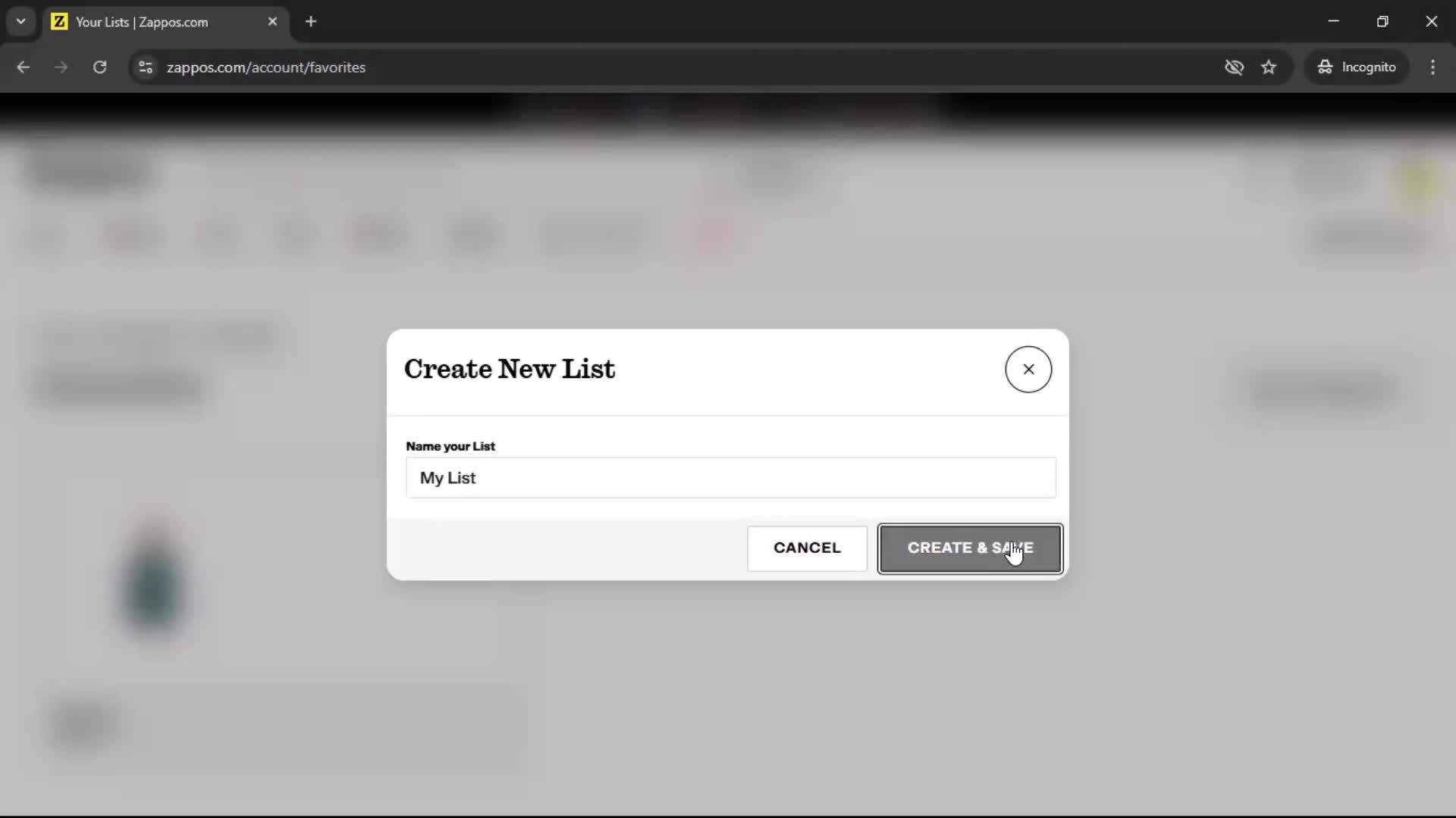 General browsing screenshot
