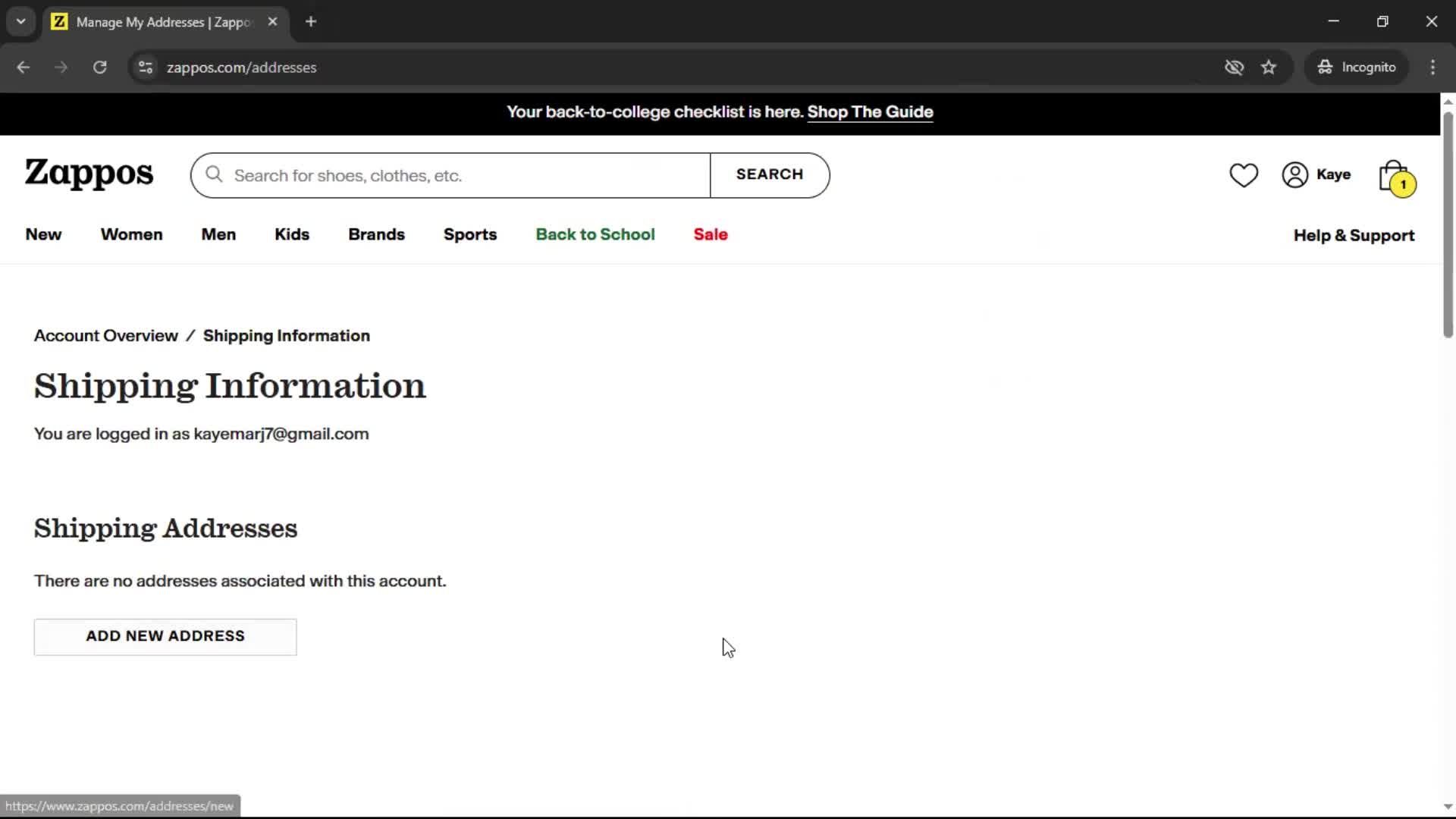 General browsing screenshot