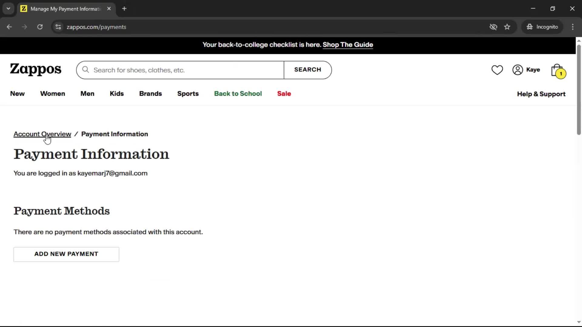 General browsing screenshot