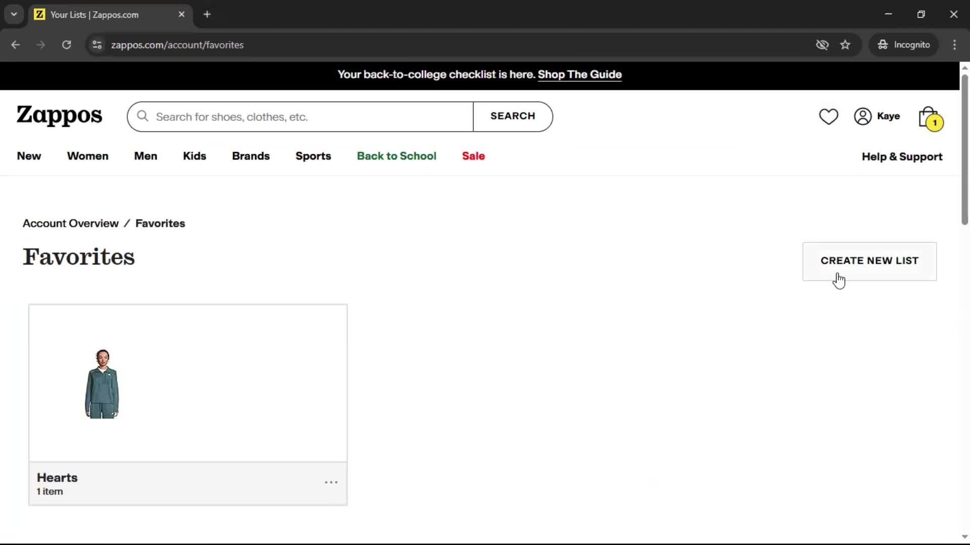 General browsing screenshot