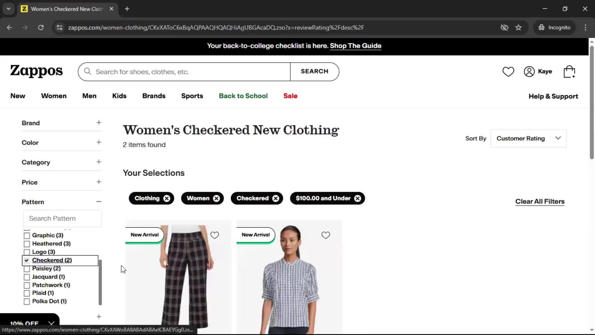 General browsing on Zappos video thumbnail