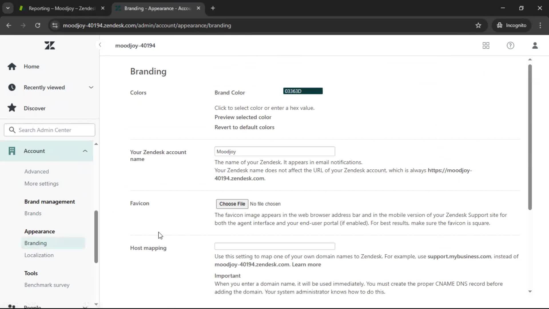 General browsing screenshot