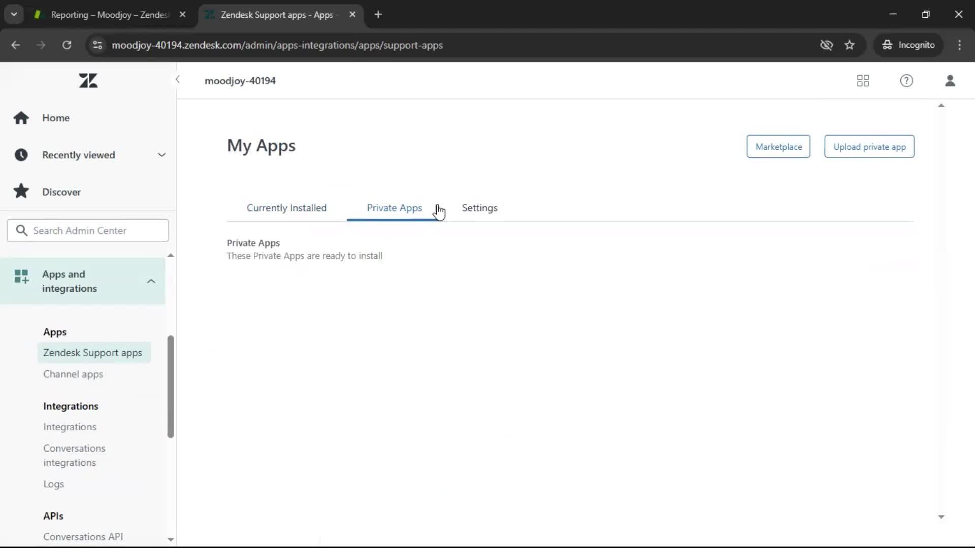 General browsing screenshot