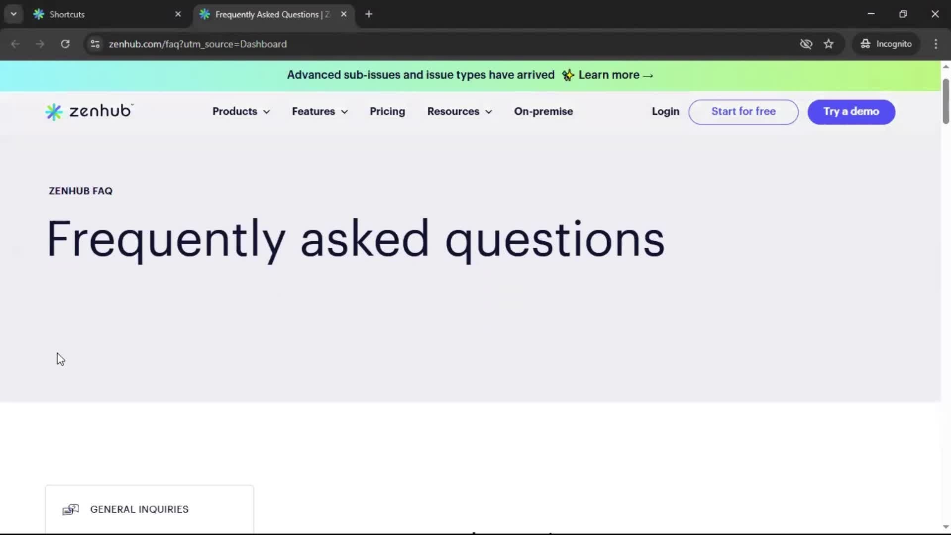 General browsing screenshot