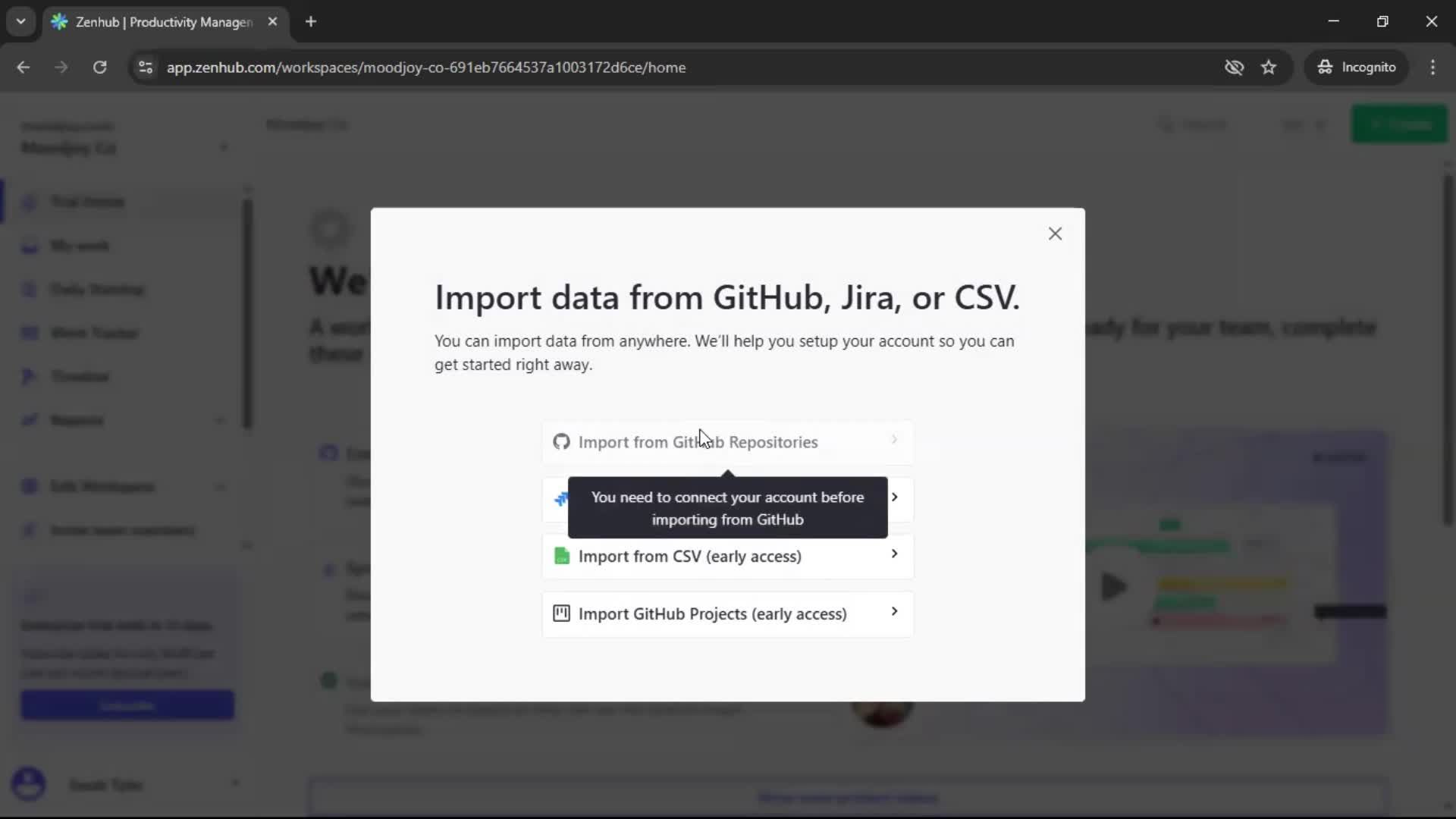 General browsing screenshot