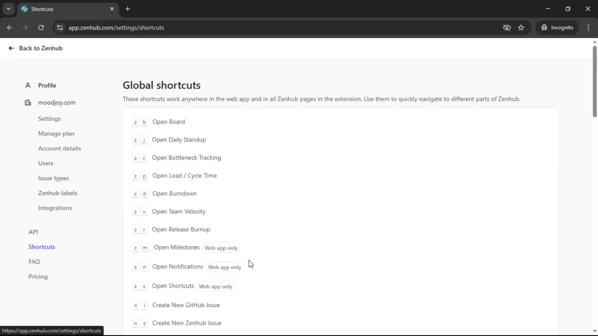General browsing screenshot