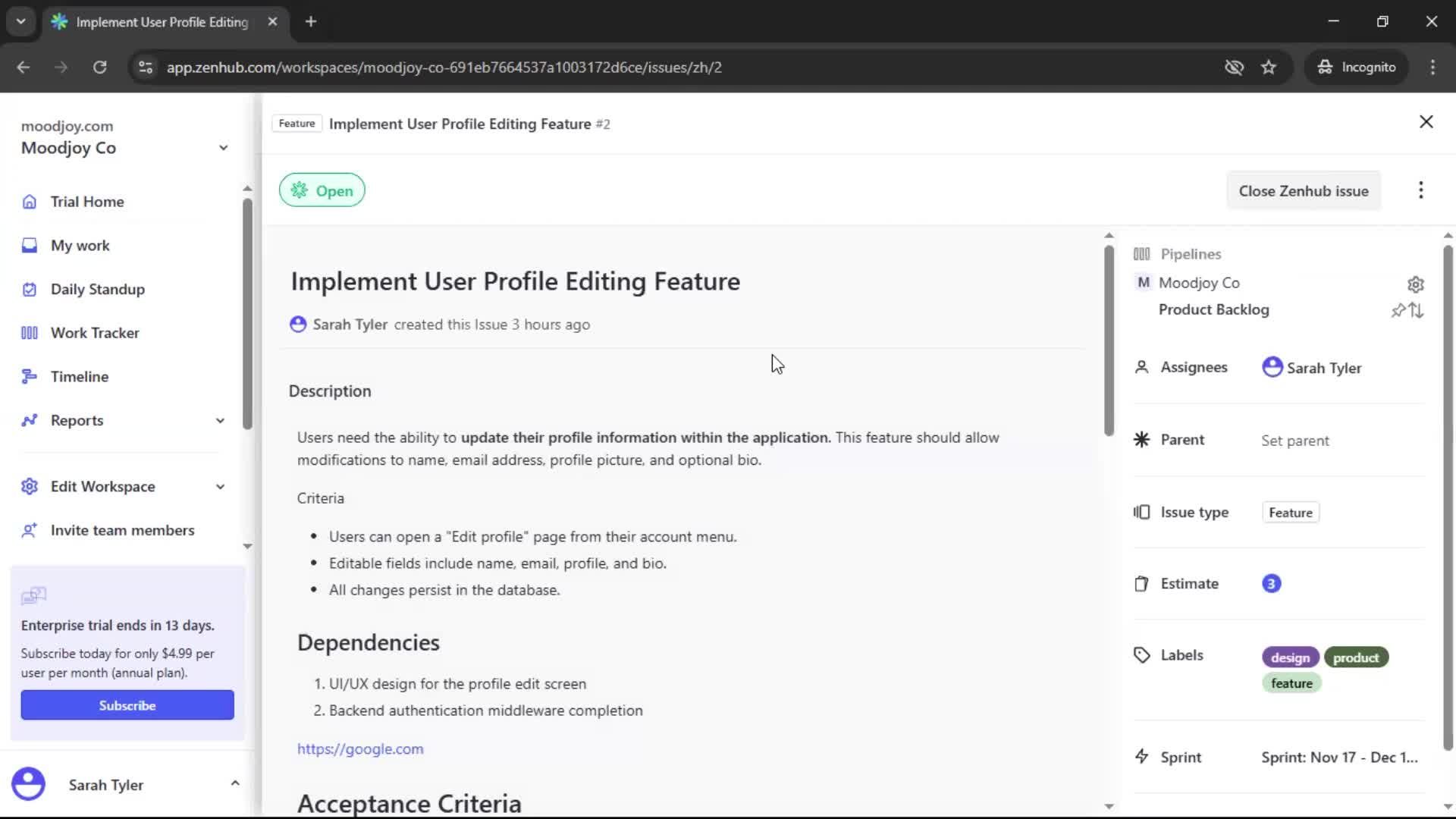 General browsing screenshot
