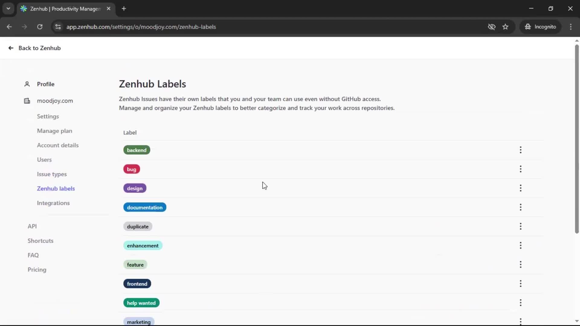 General browsing screenshot