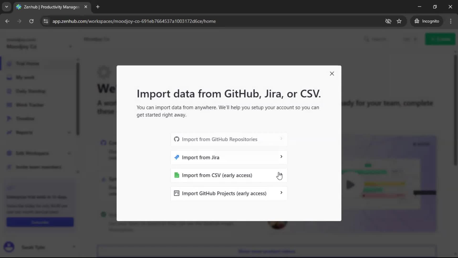 General browsing screenshot