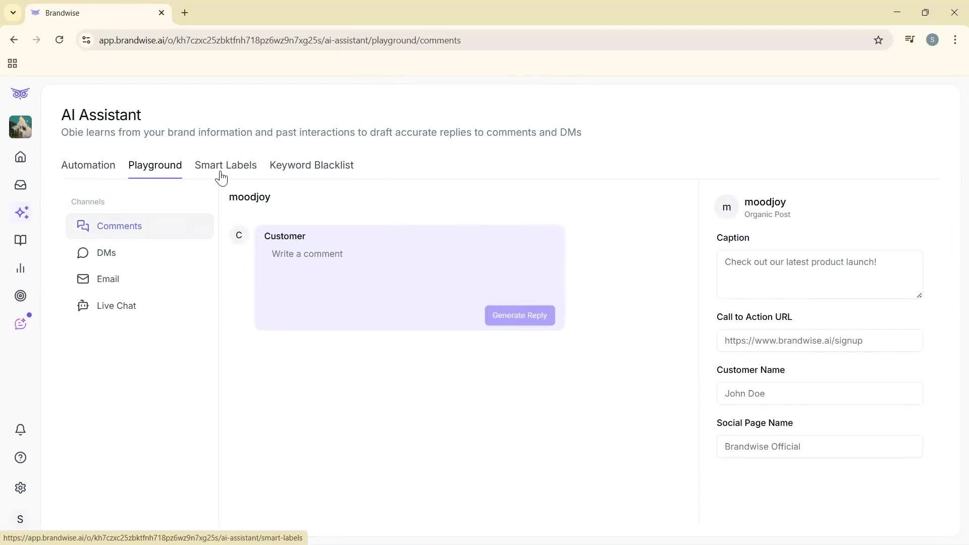 General browsing screenshot