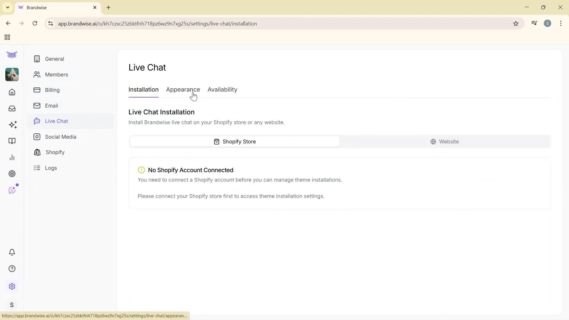 General browsing screenshot