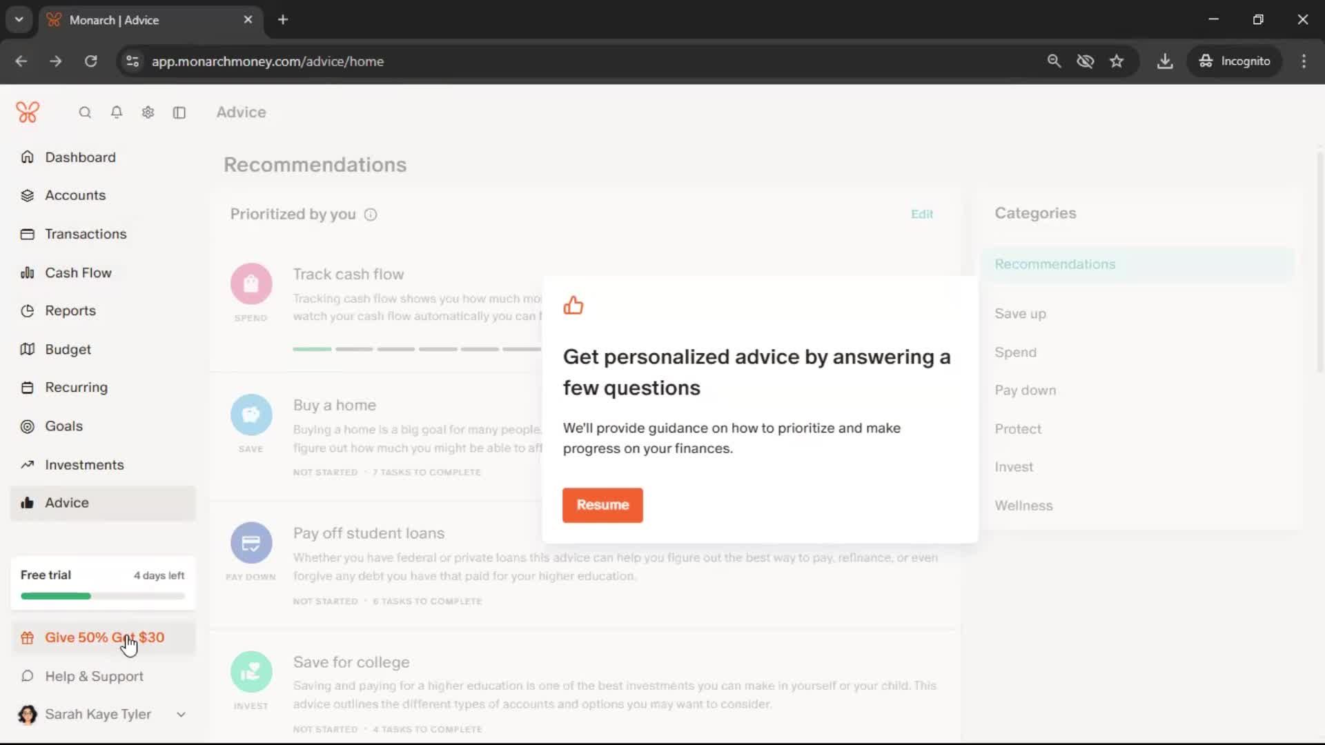 General browsing screenshot