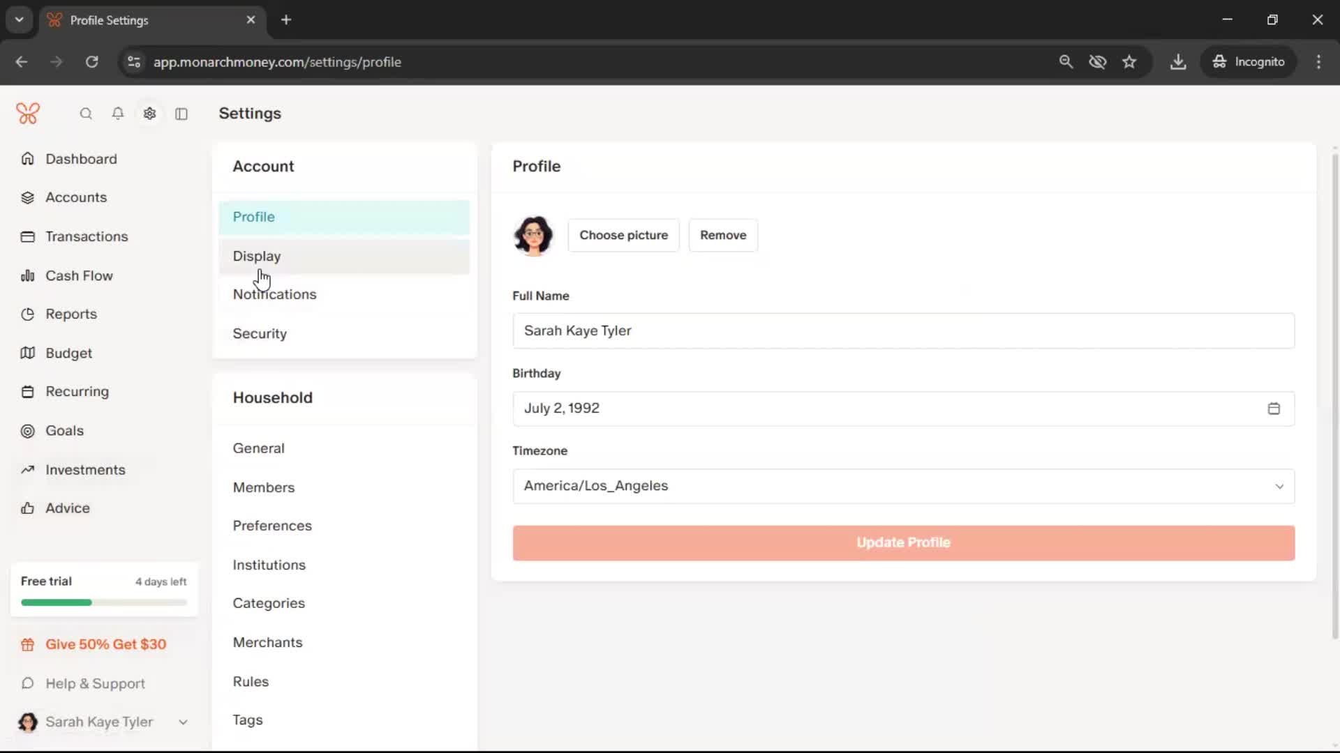 General browsing screenshot