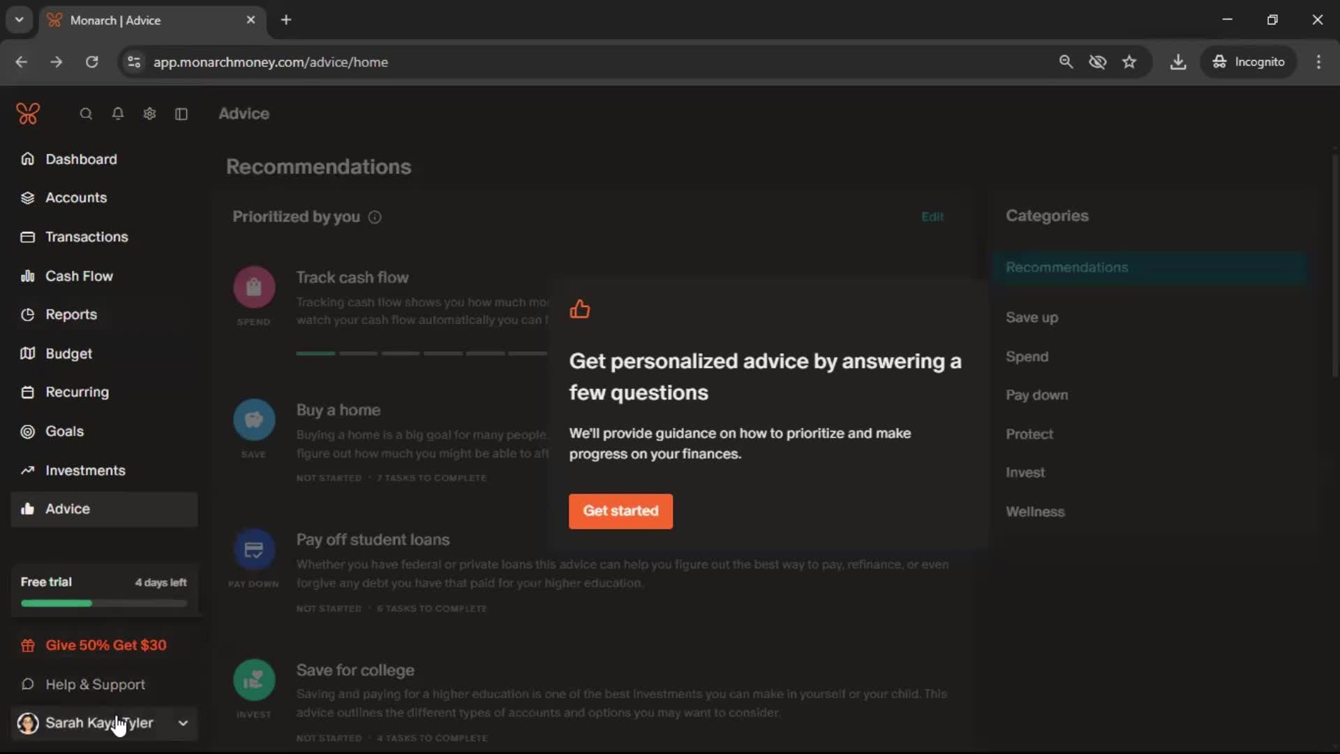 General browsing screenshot