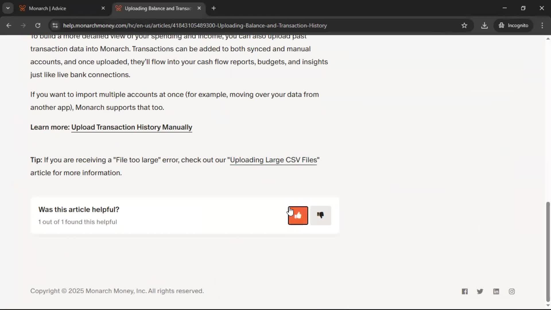 General browsing screenshot
