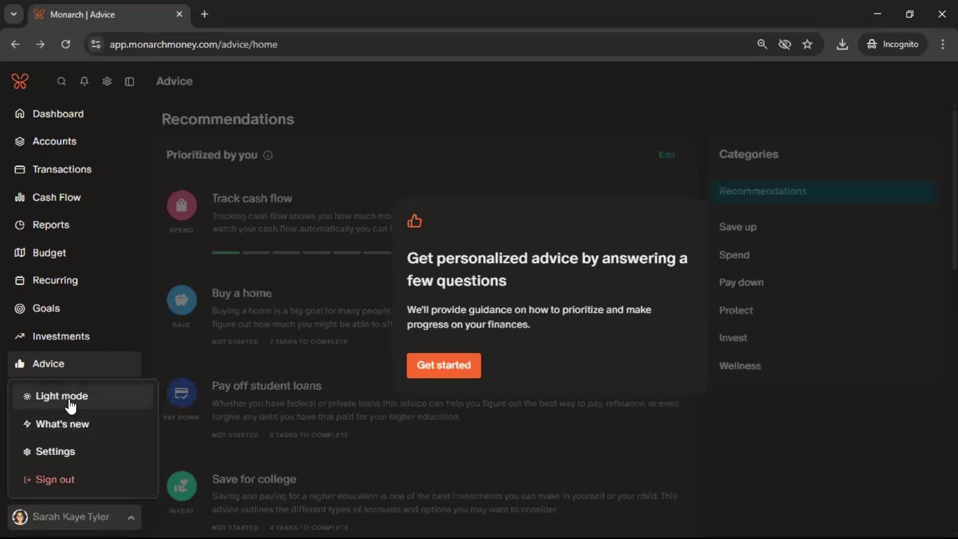 General browsing screenshot